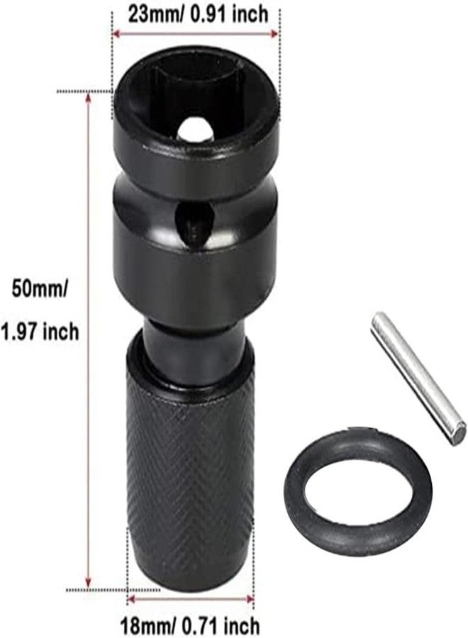 UPTODATETOOLS 2Pcs Universal Adaptive Wrench Adapter Socket Ratchet Torque Wrench Adapter 1/2 Inch Square To 1/4 Inch Hex Ratchet Socket Converter - Image 5